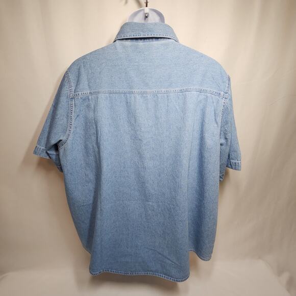 Looney Tunes Tweety Bird Jean Button-Up Shirt 2XL - Picture 3 of 6